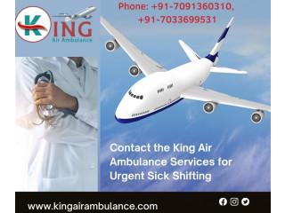 King Air Ambulance in Bhopal with Enhanced Medication Facility