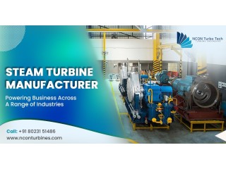 Back Pressure Steam Turbine Manufacturers | Nconturbines