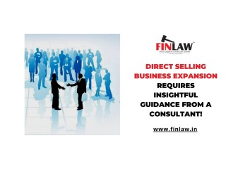 Direct selling business expansion requires insightful guidance from a consultant!