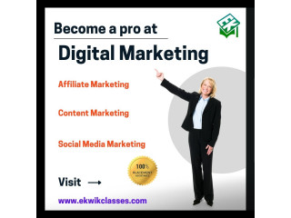 Get the Digital Marketing Course in Delhi to Resolve Your Job Problem by Ekwik Classes