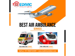 Hi-tech Life Support Air Ambulance Services in Guwahati by Medivic