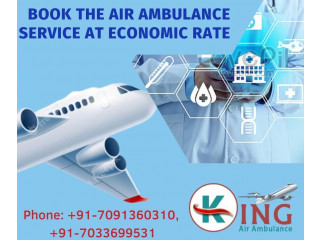 King Air Ambulance in Raipur with Advanced Medical Aid Support